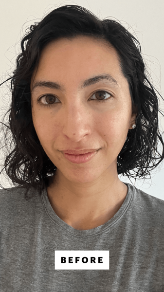 Pai before applying the Lancôme Teint Idole Ultra Wear Foundation